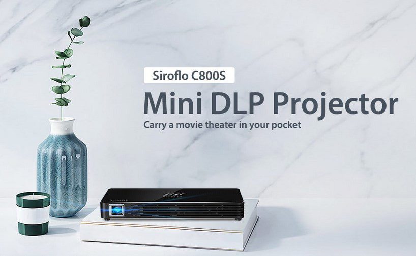 OTHA Mini Projecteur Portable, Android 7.1 Portable DLP Projecteur