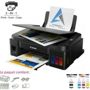 Canon Imprimante PIXMA G2411 12000 Pages en Noir + 7000 Pages en couleur