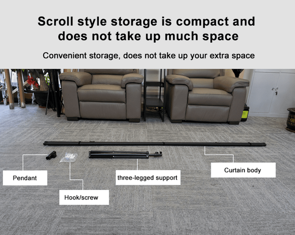 T100 Écran de Projection Versatile Trépied (233 x 131cm) 100" 16:9 – Image 12