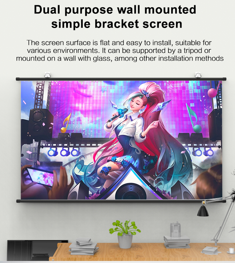 T100 Écran de Projection Versatile Trépied (233 x 131cm) 100" 16:9 – Image 7