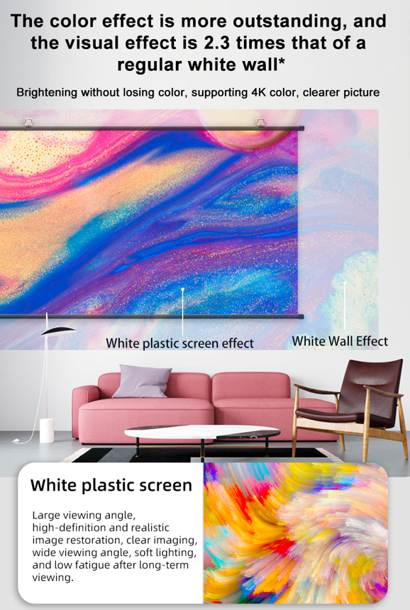 T100 Écran de Projection Versatile Trépied (233 x 131cm) 100" 16:9 – Image 8