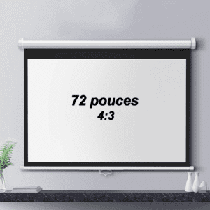 V72 Écran de Projection Manuel 72 Pouces – Format 4:3