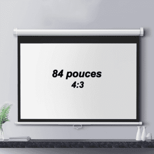 V84 Écran de Projection Manuel 84 Pouces – Format 4:3