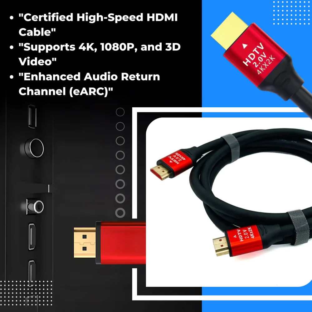 Câble HDMI 4K Haute Vitesse HDTV 2.0v 20M – Image 3