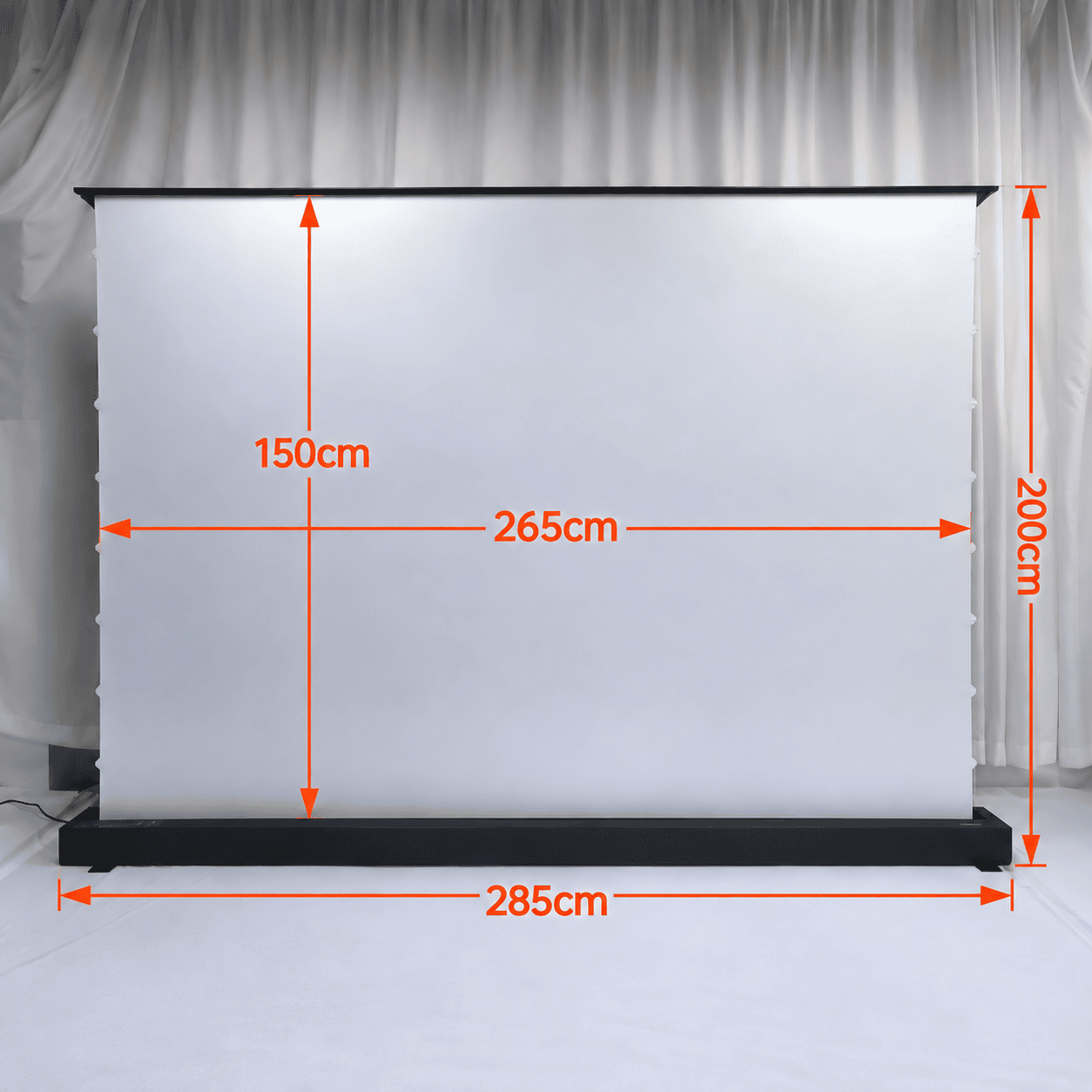 Owlenz BU Écran de Projection Électrique Floor Rising 120 Pouces 16:9 – Motorisé Bottom-Up, Compatible 4K – Image 10
