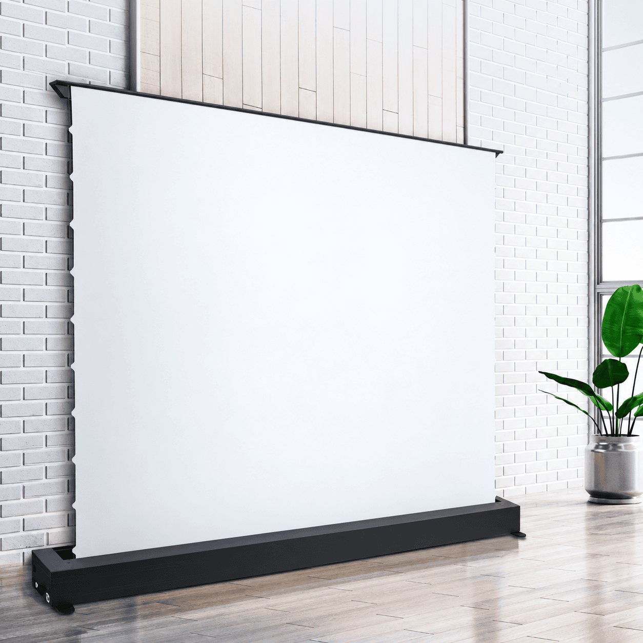Owlenz BU Écran de Projection Électrique Floor Rising 120 Pouces 16:9 – Motorisé Bottom-Up, Compatible 4K – Image 9